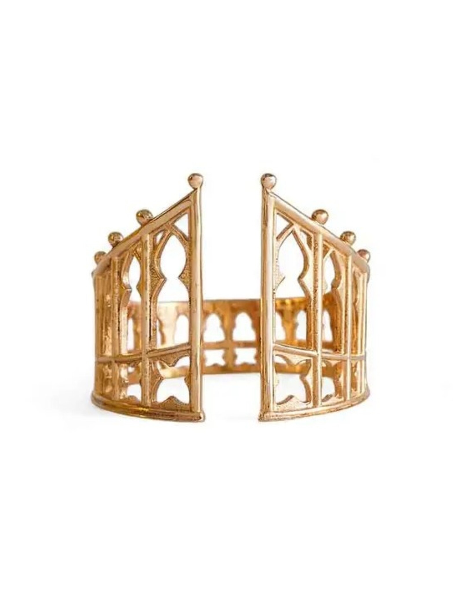 -Adjustable Gothic Gate Ring |