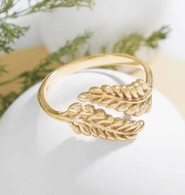 -Adjustable Sprig Leaf Ring | -Adjustable Sprig Leaf Ring |