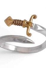 Mixed Metal Sword Bypass Ring Mixed Metal Sword Bypass Ring