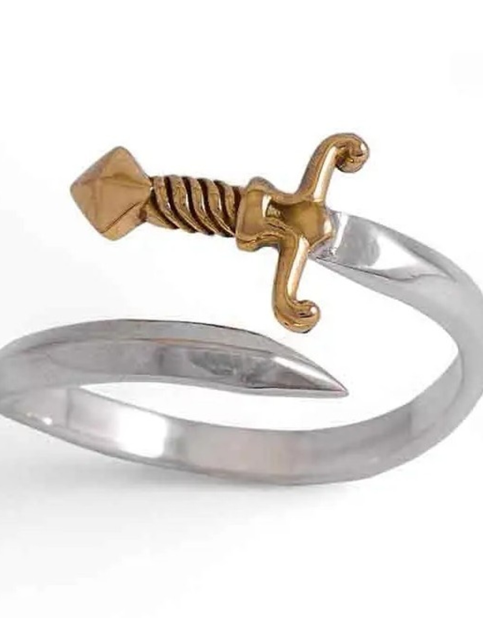 Mixed Metal Sword Bypass Ring