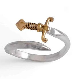 Mixed Metal Sword Bypass Ring