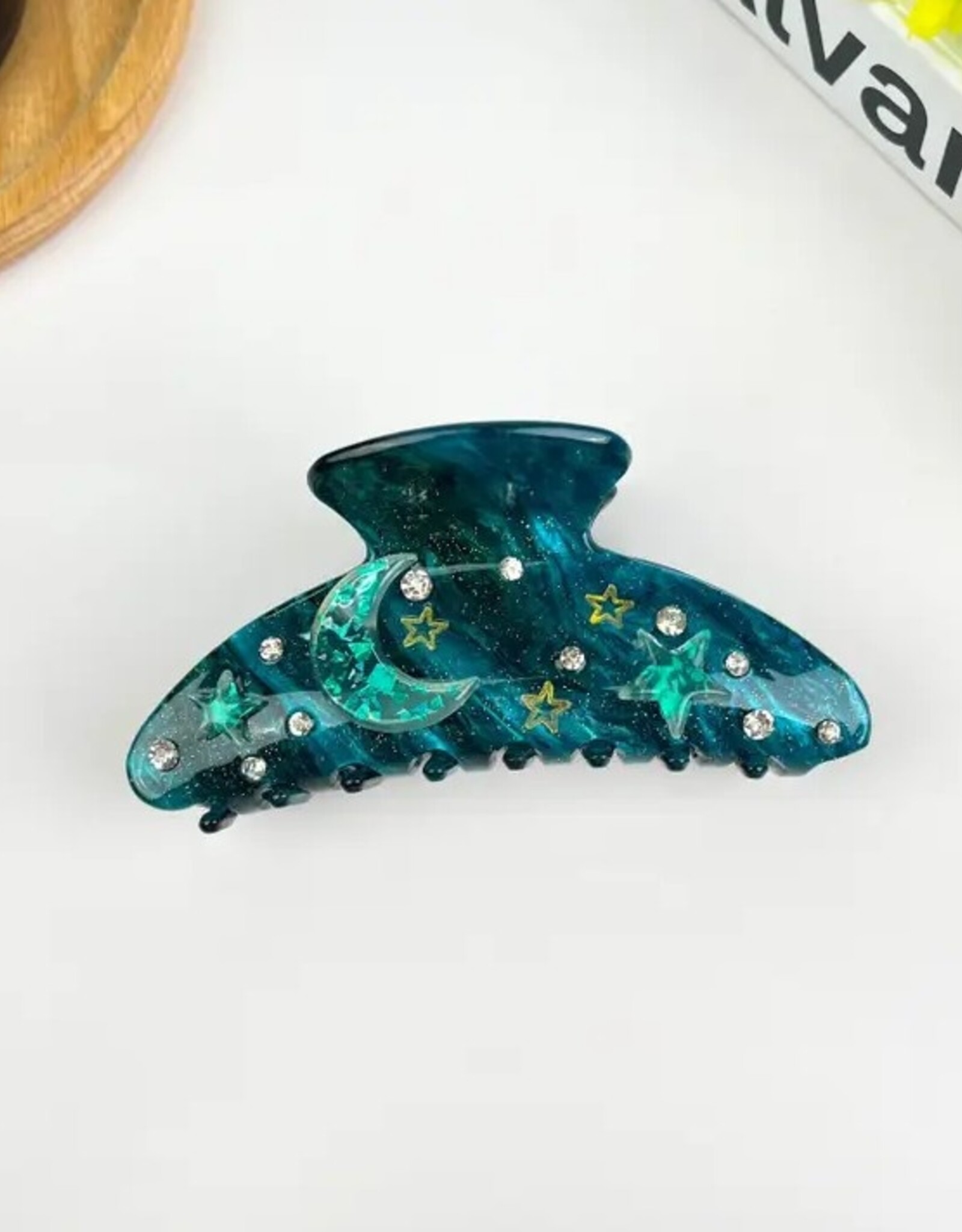 4.1'' Moon Claw Clip,Star Hair Clip |
