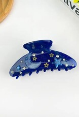 4.1'' Moon Claw Clip,Star Hair Clip |