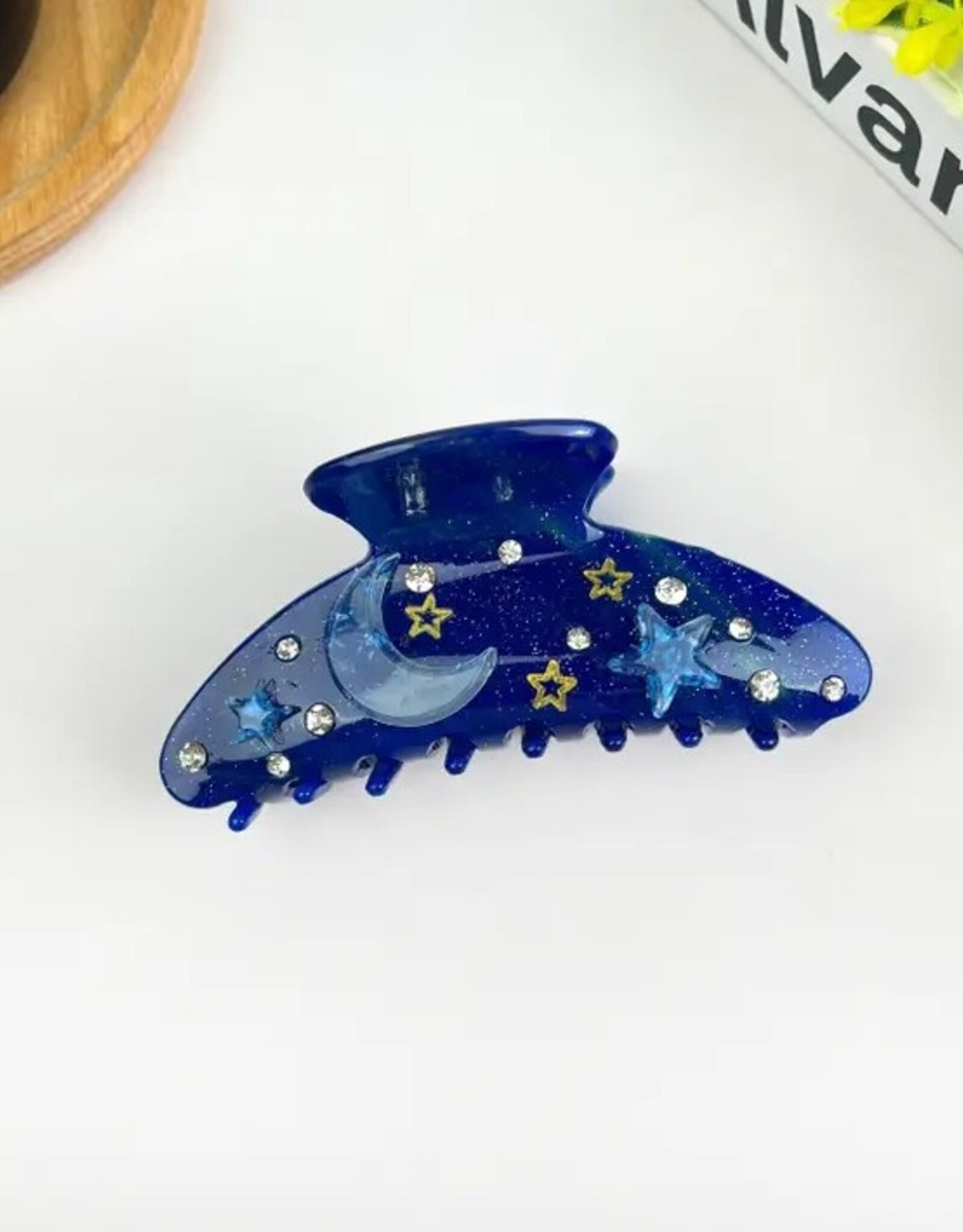 4.1'' Moon Claw Clip,Star Hair Clip |