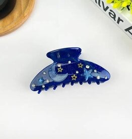 4.1'' Moon Claw Clip,Star Hair Clip |