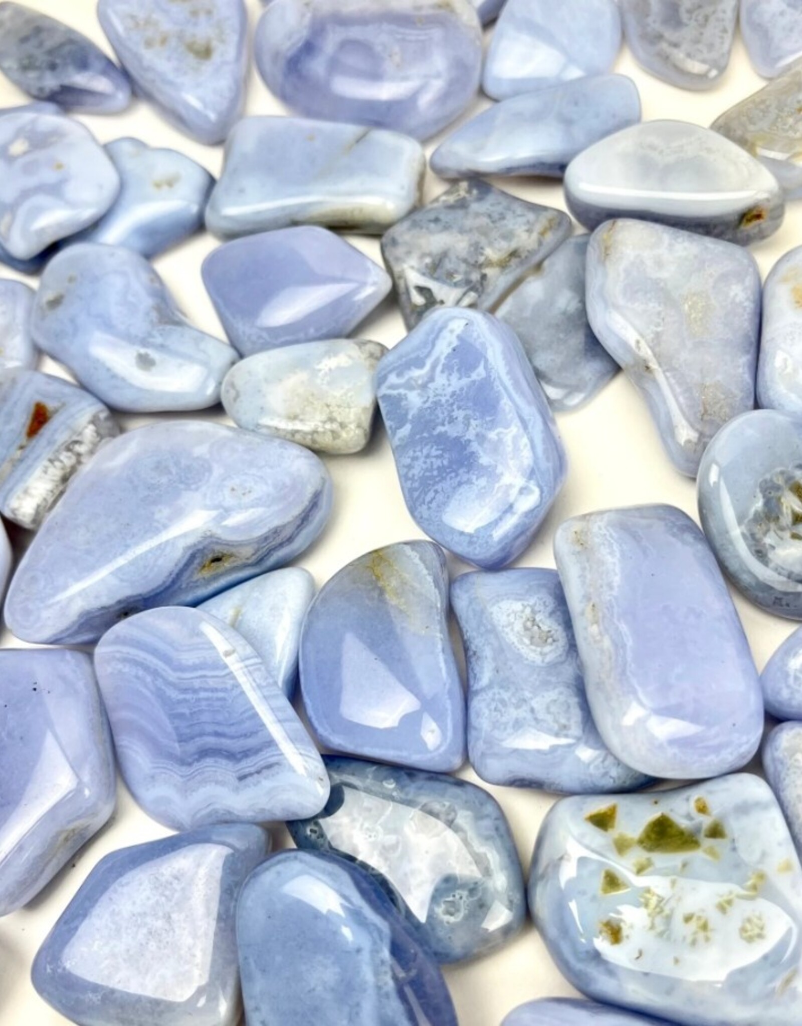 Blue Lace Agate | Tumbled | Namibia