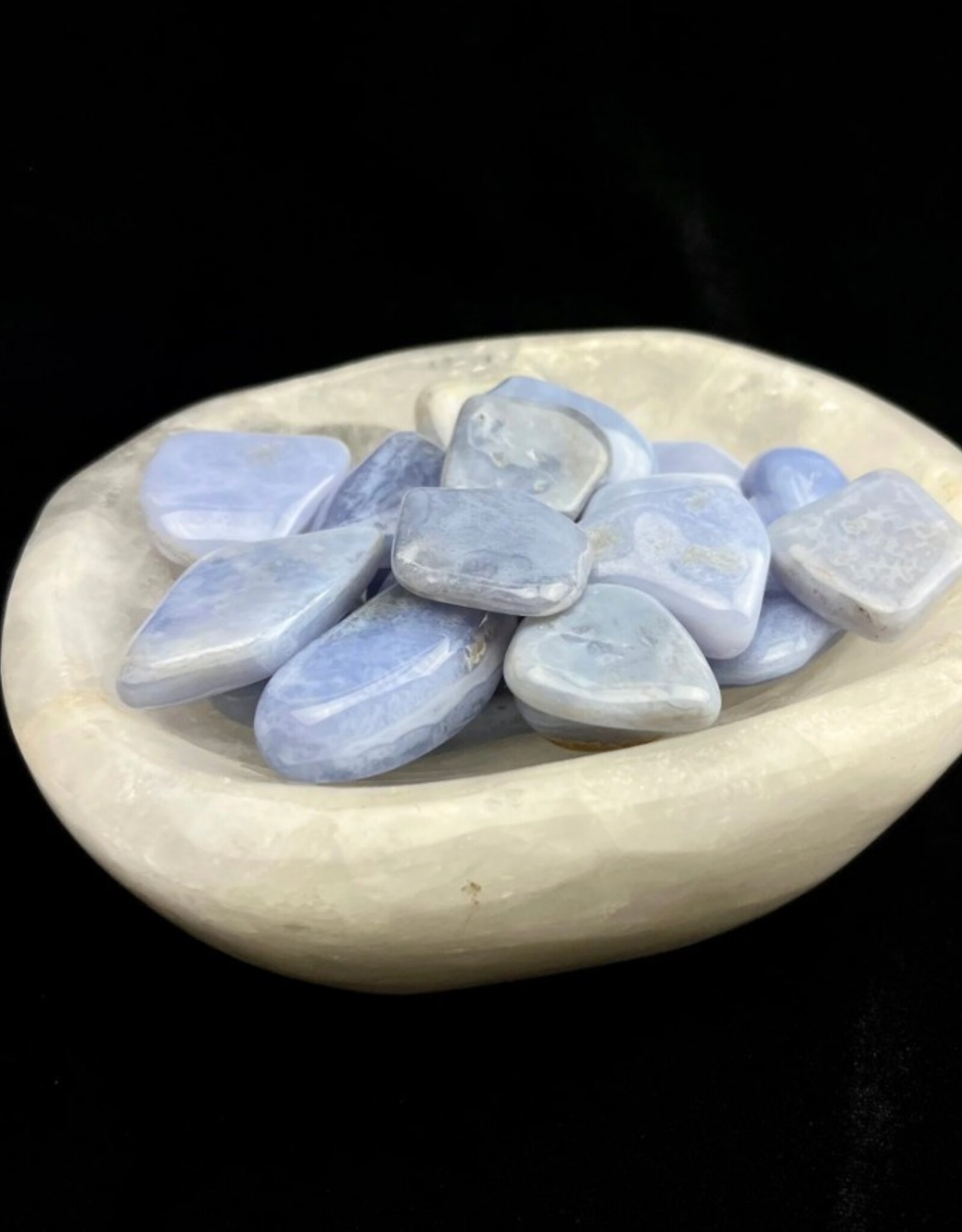 Blue Lace Agate | Tumbled | Namibia