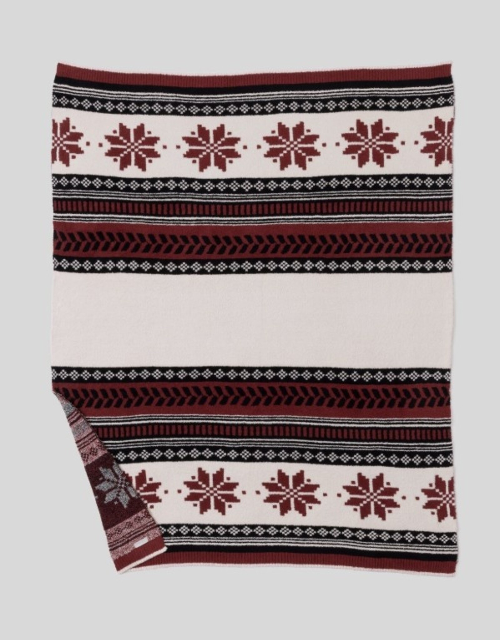 CozyChic Fair Isle Throw 54 x 72