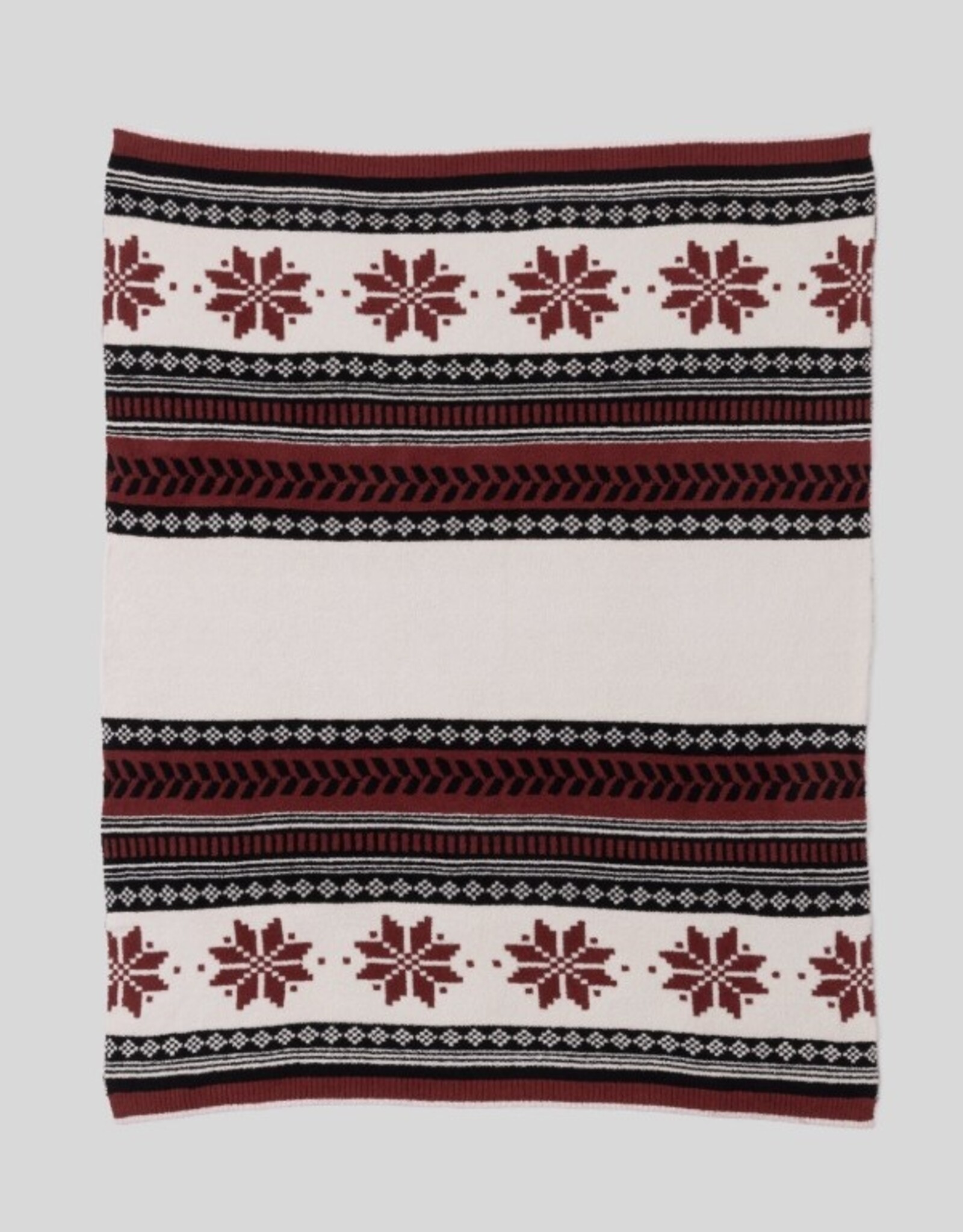 CozyChic Fair Isle Throw 54 x 72