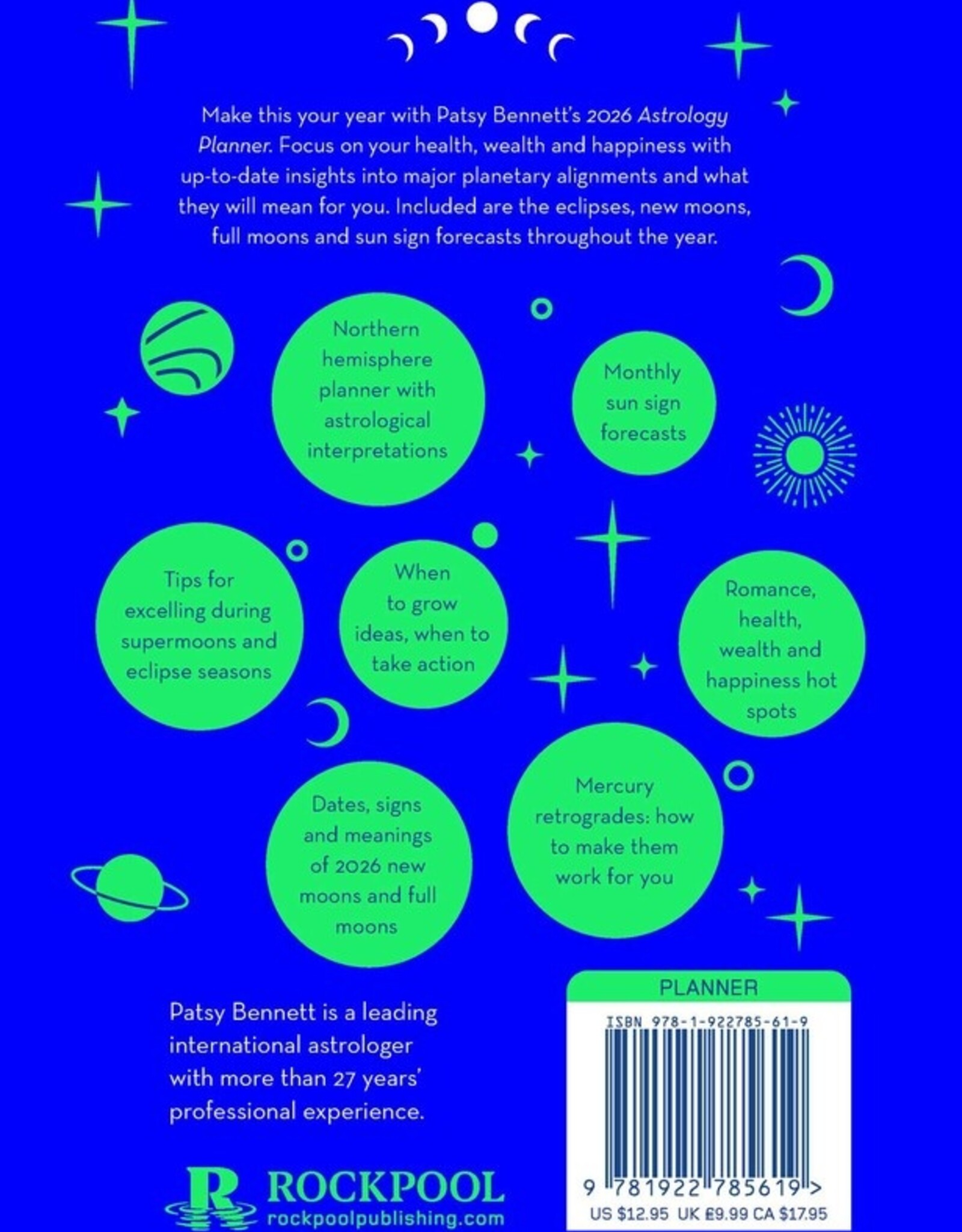 -2026 Astrology Planner Calendar Northern Hemisphere