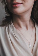 -Oval Pine Tree Necklace |