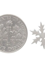 -Sterling Silver Snowflake Post Earrings 11mm