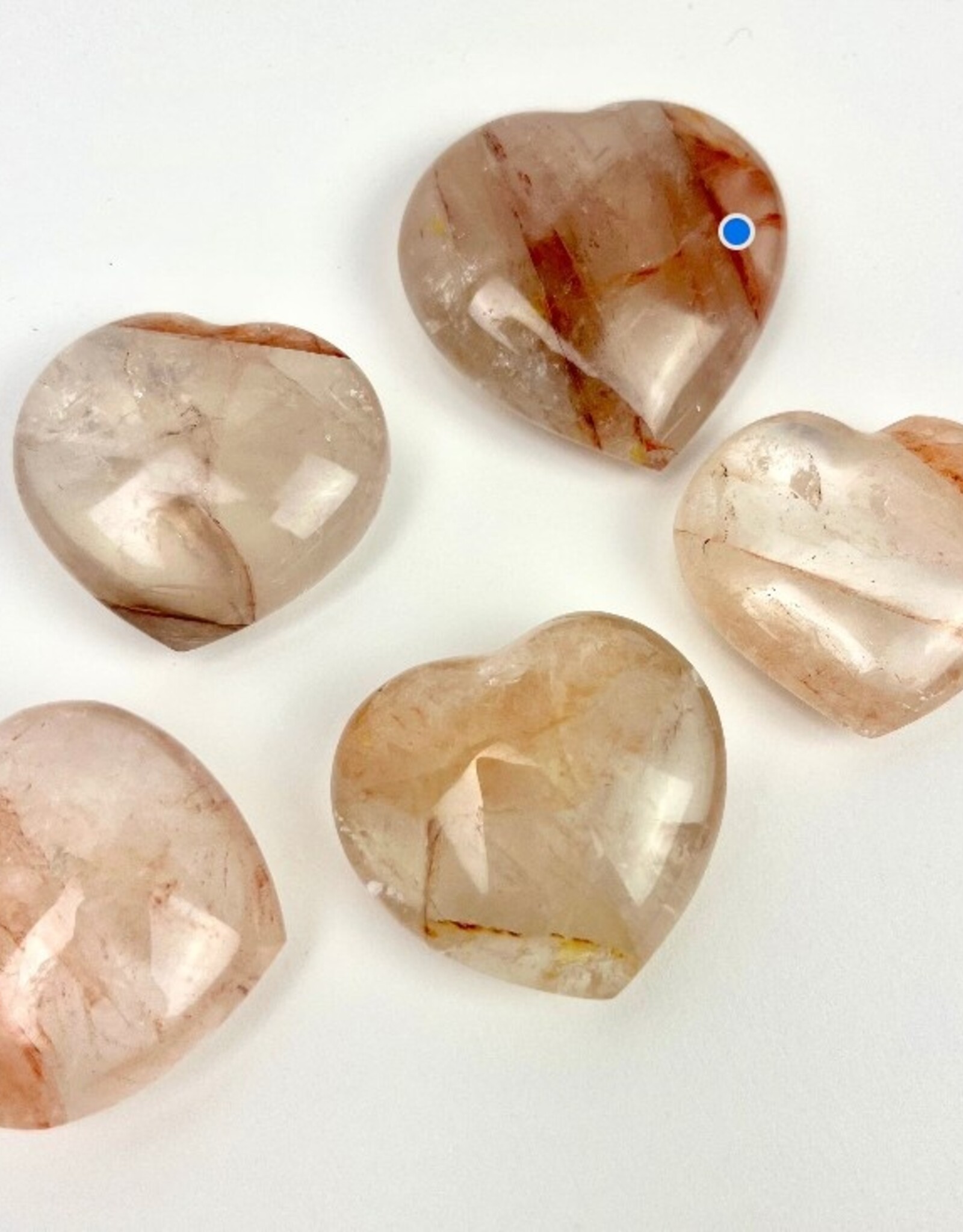 Hematoid Quartz Heart