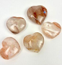 Hematoid Quartz Heart