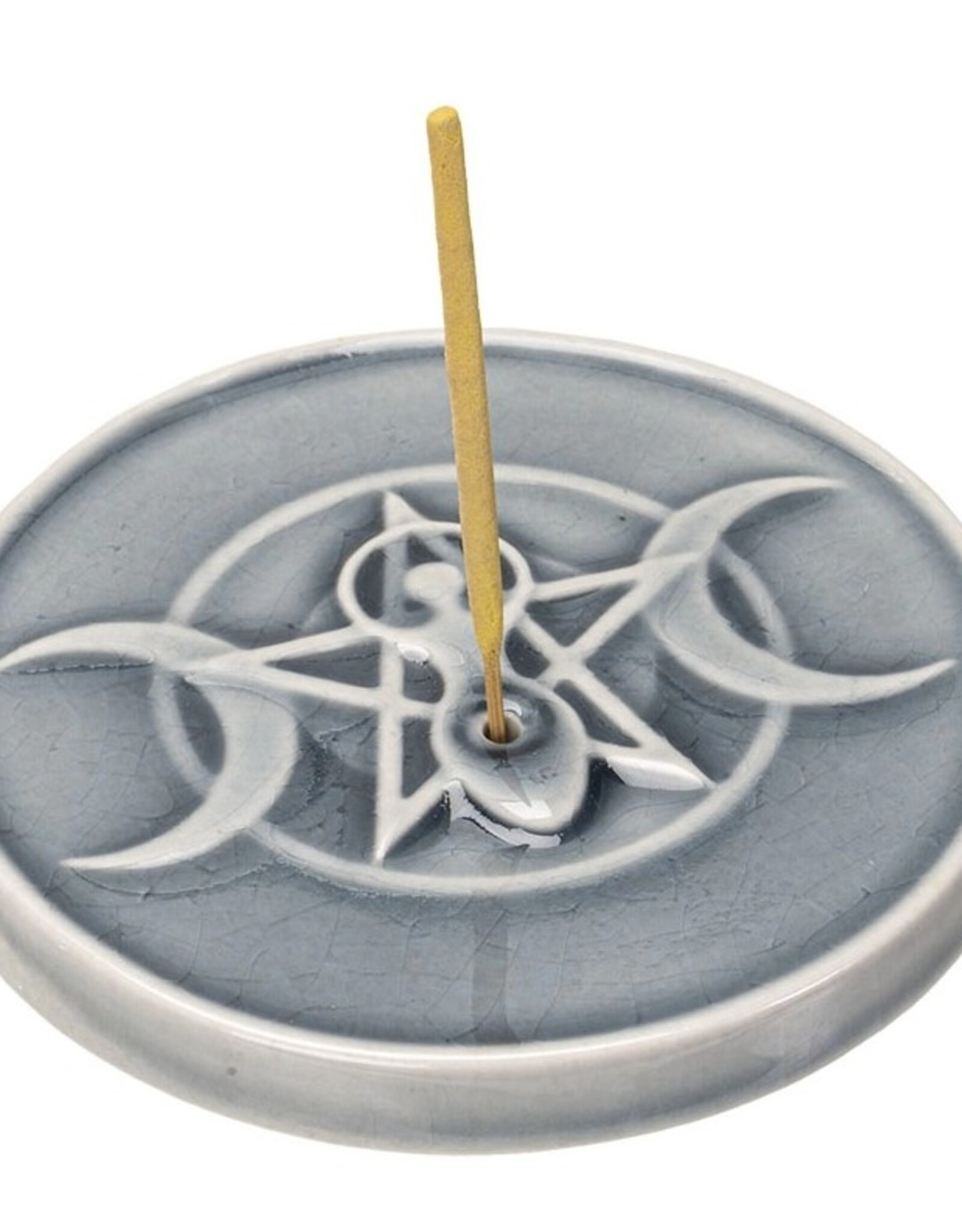 -Triple Moon Incense Burner
