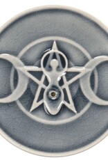 -Triple Moon Incense Burner