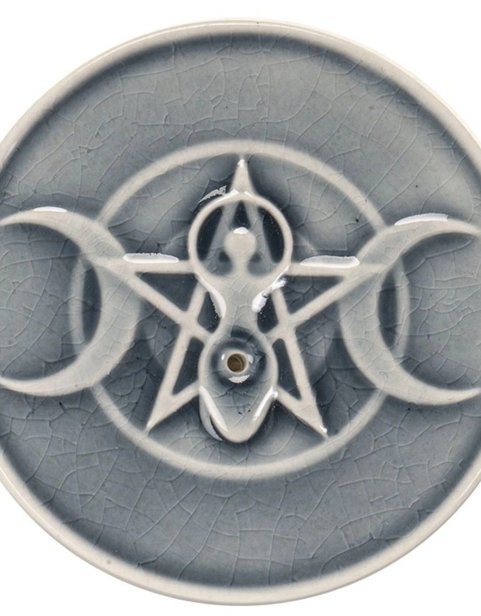 -Triple Moon Incense Burner