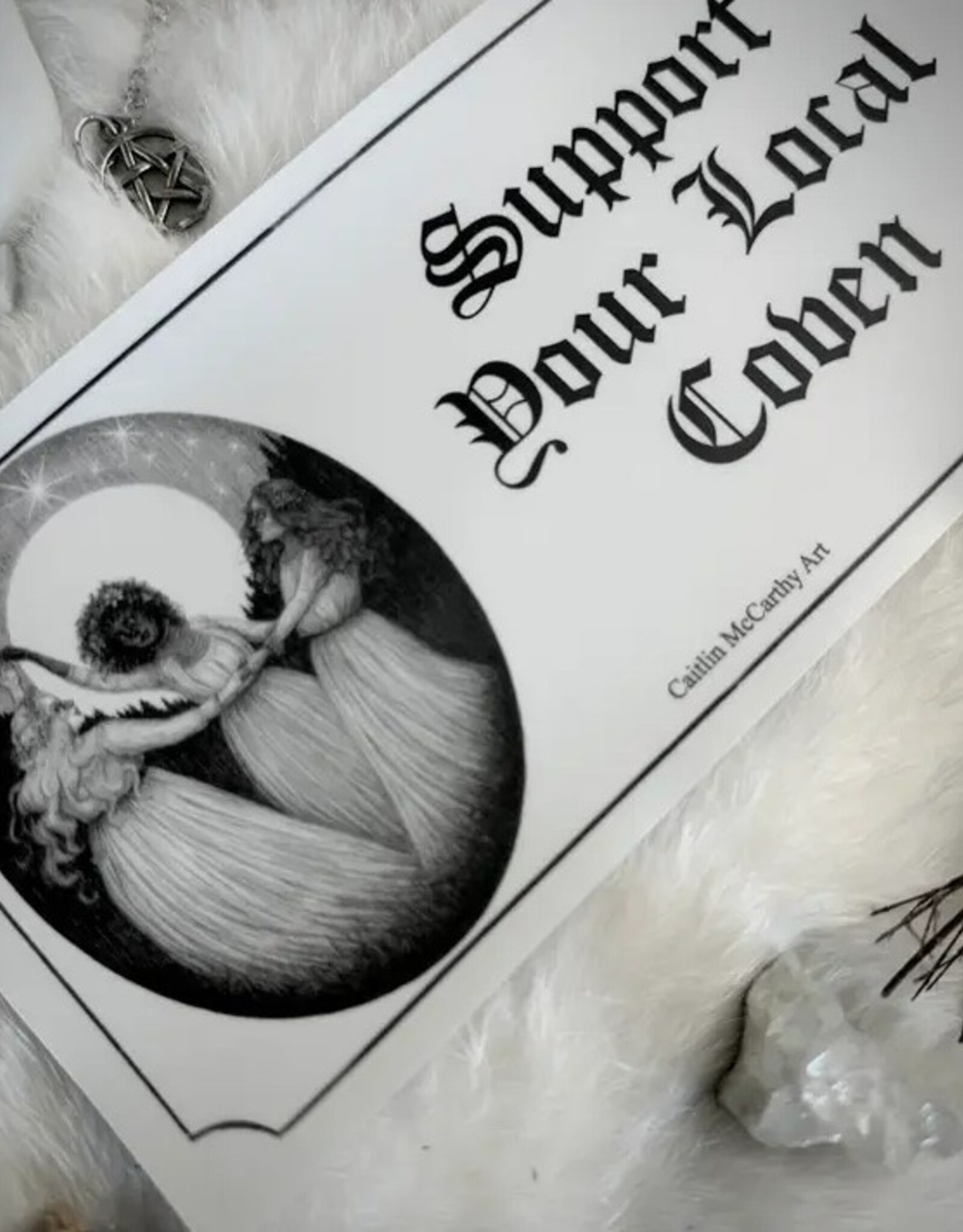 -Support Your Local Coven Bumper Sticker