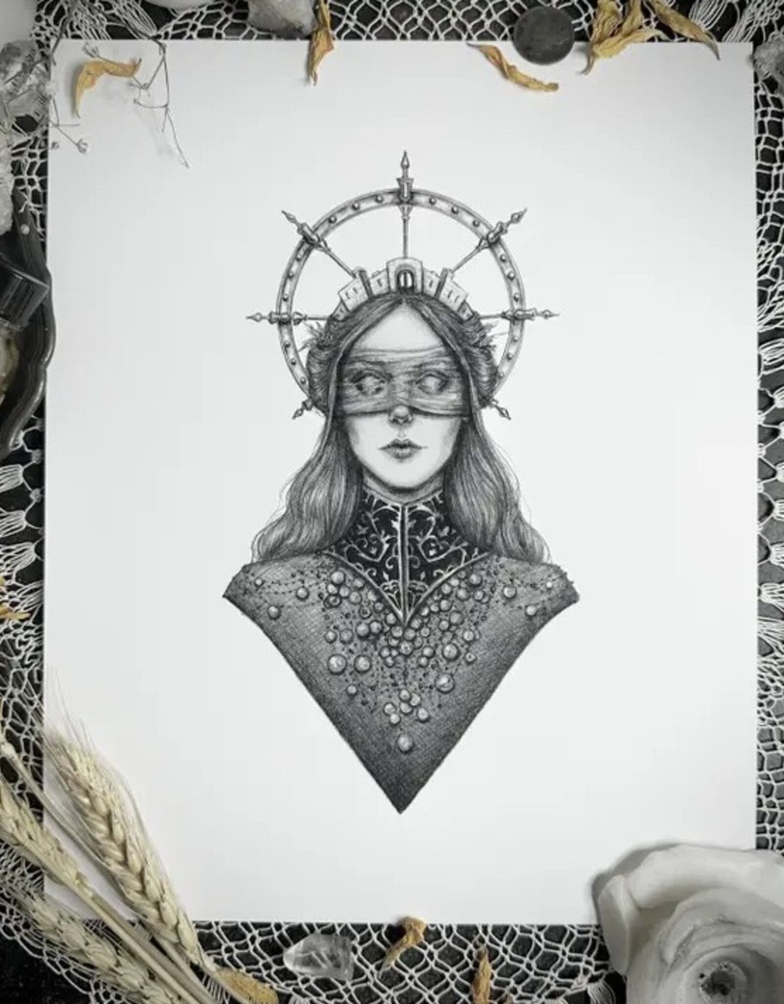 -Tyche Fine Art Print - Greek Goddess of Luck & Fortune