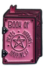 -Book of Hexes, Horrors, and Happiness Grimoire Enamel Pin