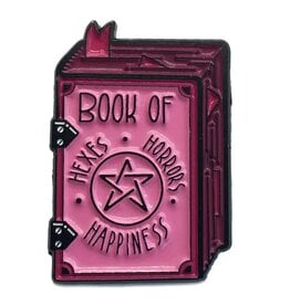 -Book of Hexes, Horrors, and Happiness Grimoire Enamel Pin