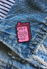 -Book of Hexes, Horrors, and Happiness Grimoire Enamel Pin