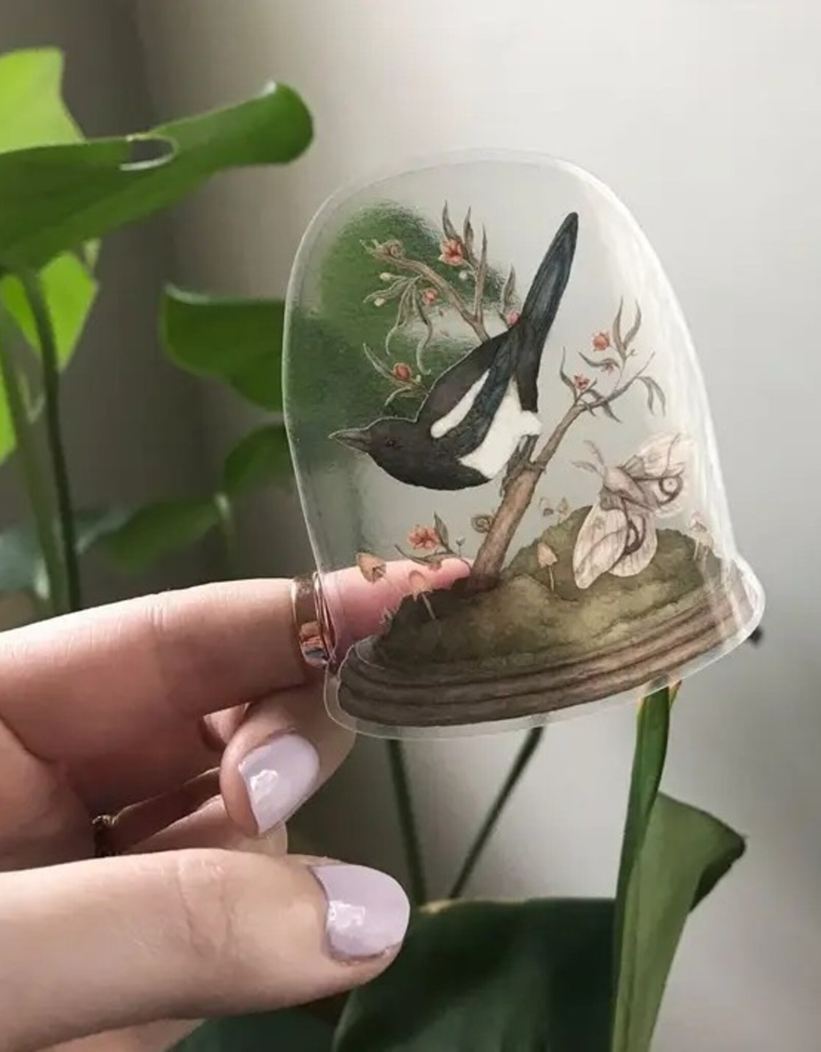 -2.6” X 3.1” One For Sorrow Semi-Transparent Sticker