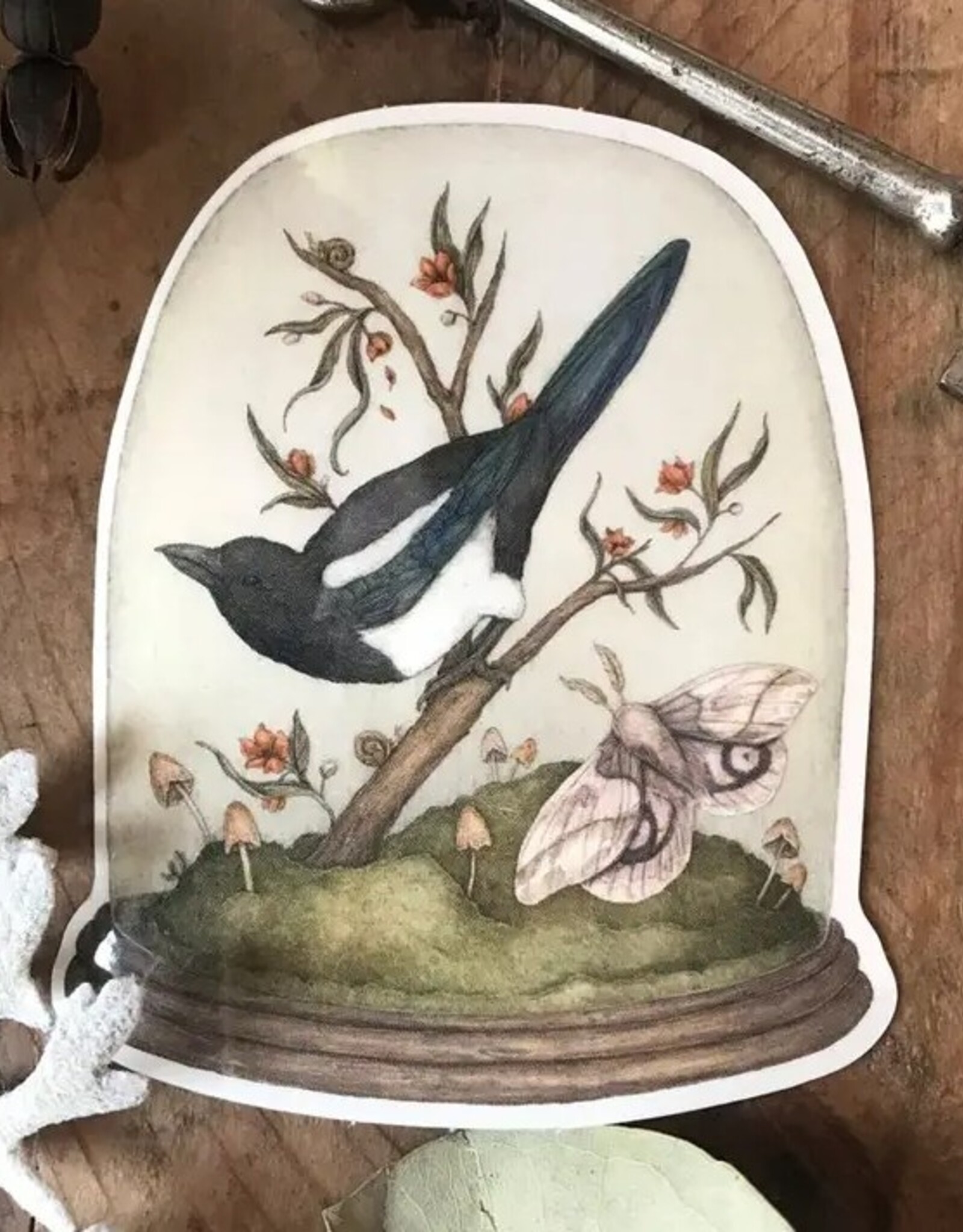 -2.6” X 3.1” One For Sorrow Semi-Transparent Sticker