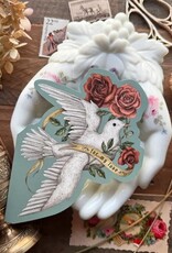 -4.25” X 5.5” For My Love (Dove and Roses) Greeting Card