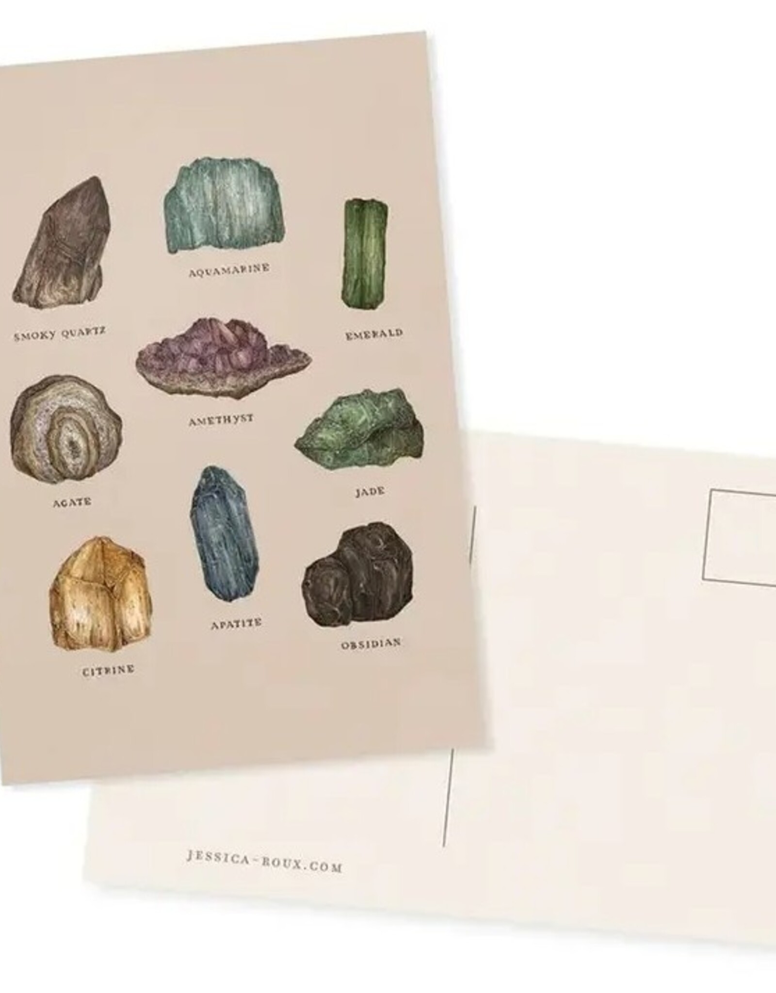 -4” X 6” Gems and Minerals Postcard