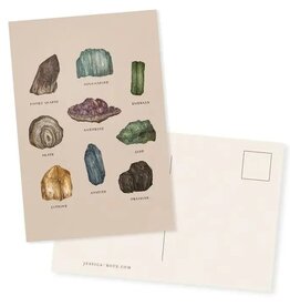 -4” X 6” Gems and Minerals Postcard