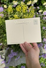 -5” X 7” Blue Jay & Snowflake Gold Foil Postcard