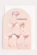 -Champagne Congratulations Card | Engagement | Wedding Cards