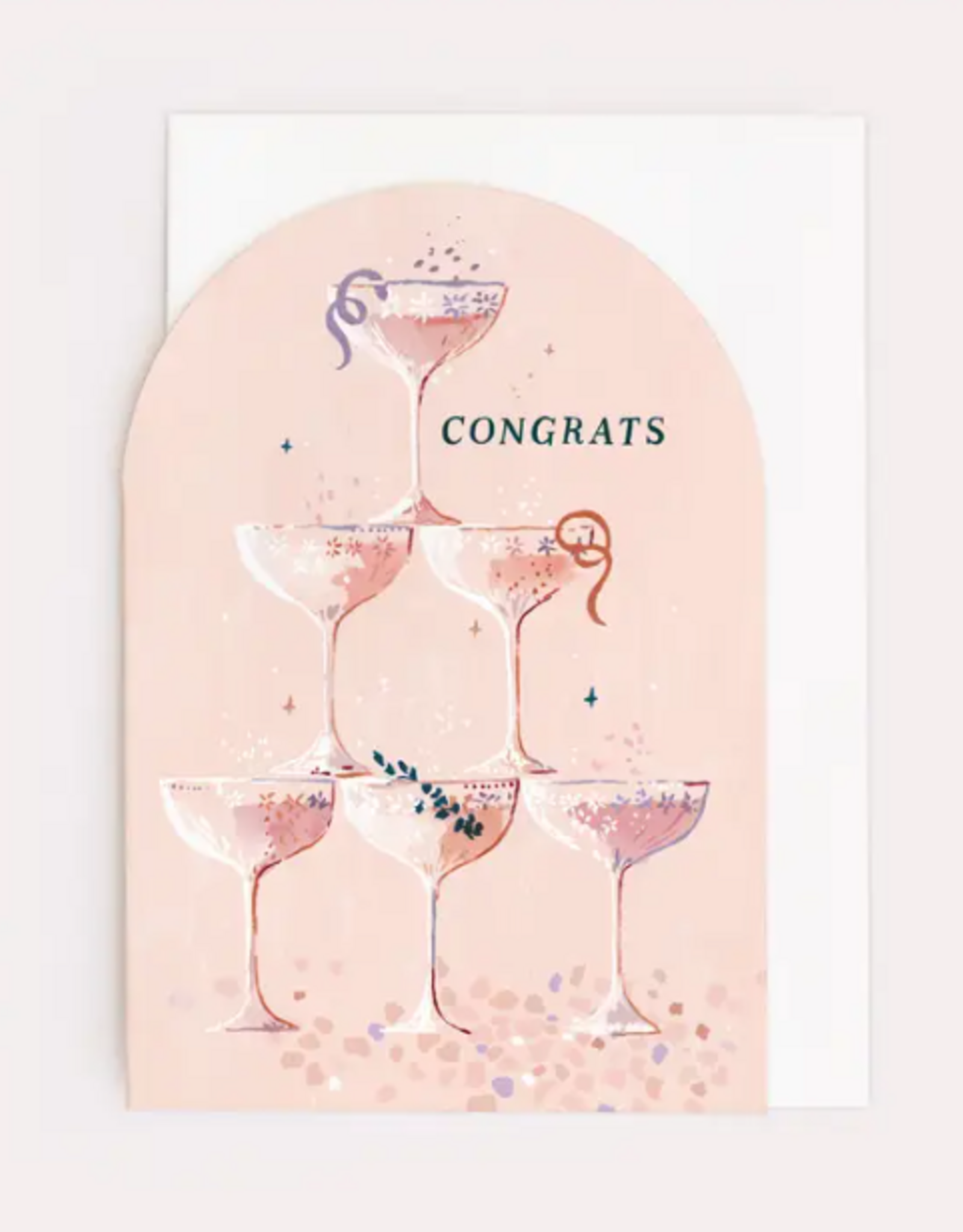 -Champagne Congratulations Card | Engagement | Wedding Cards