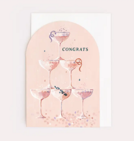 -Champagne Congratulations Card | Engagement | Wedding Cards