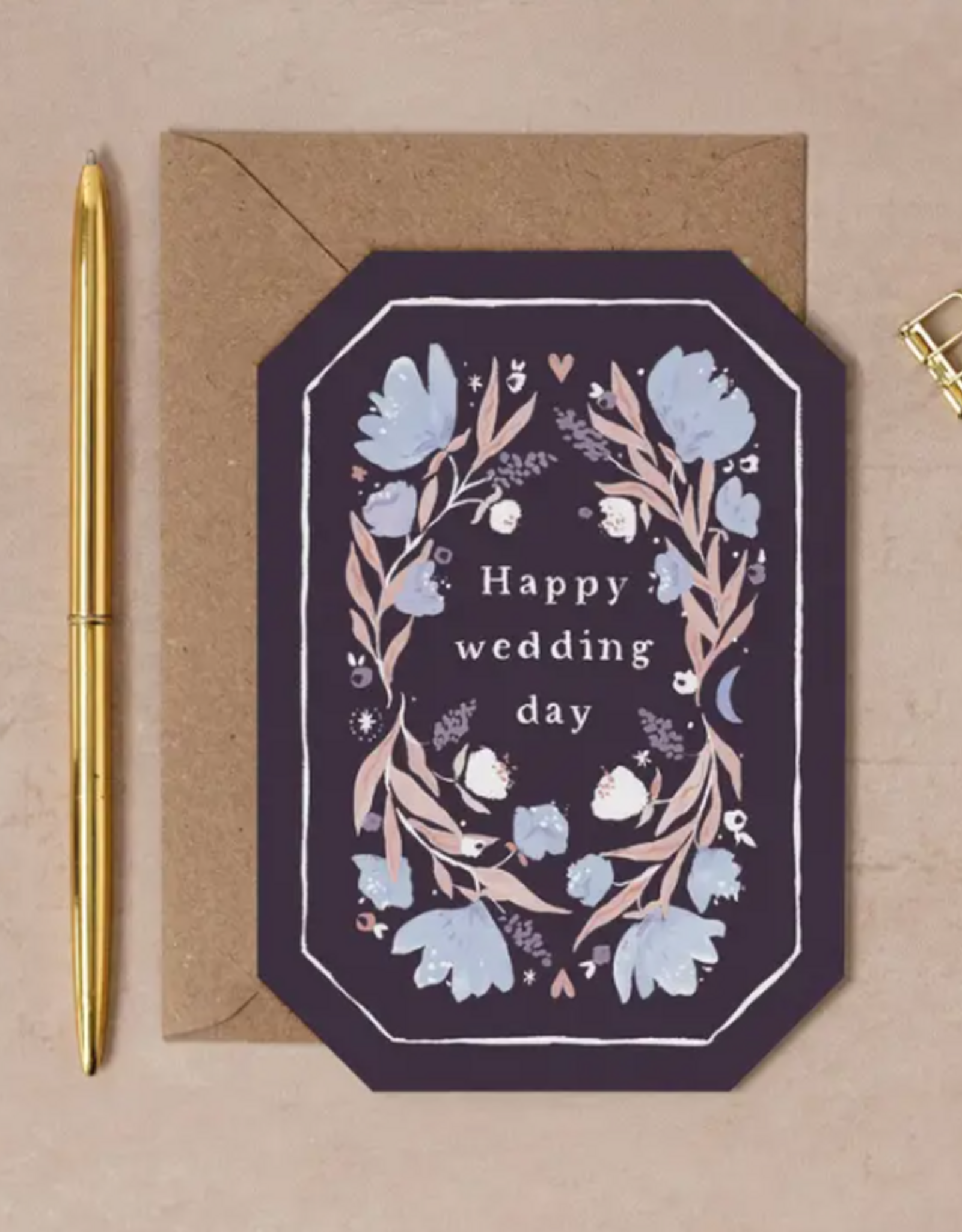 Floral Wedding Card | Shaped Greetings Cards | Wedding Cards