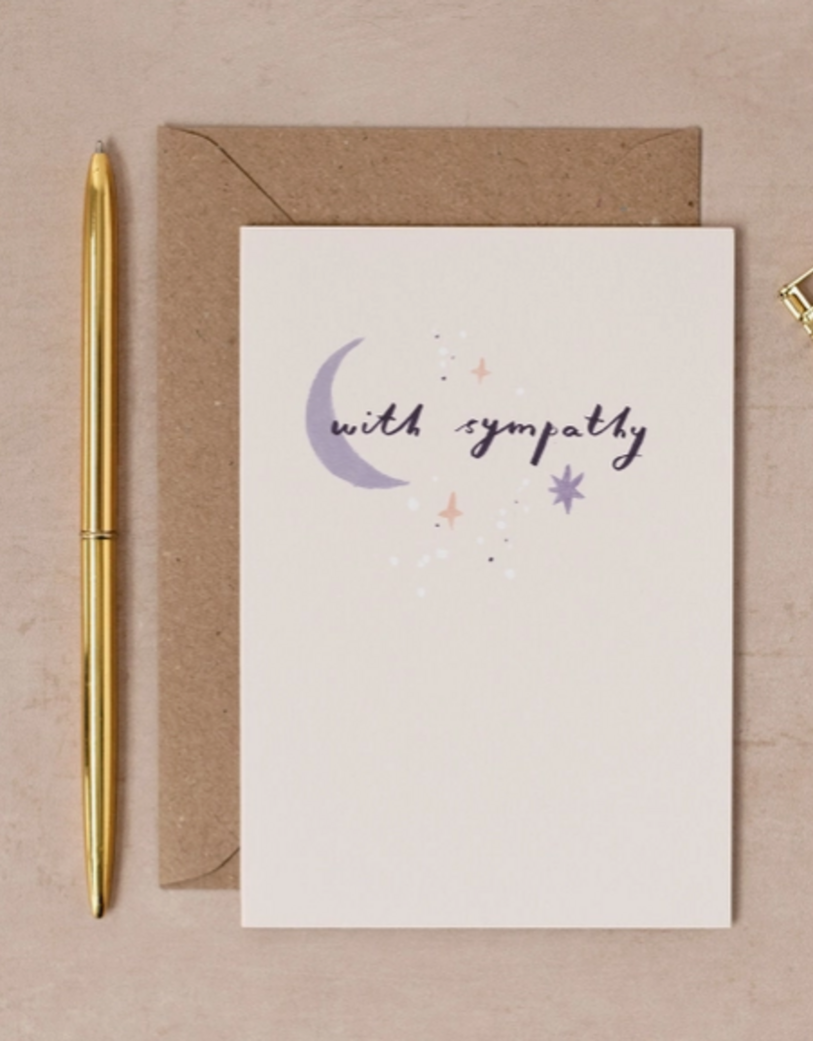 Moon Sympathy Card | Sympathy Cards | Condolences Card