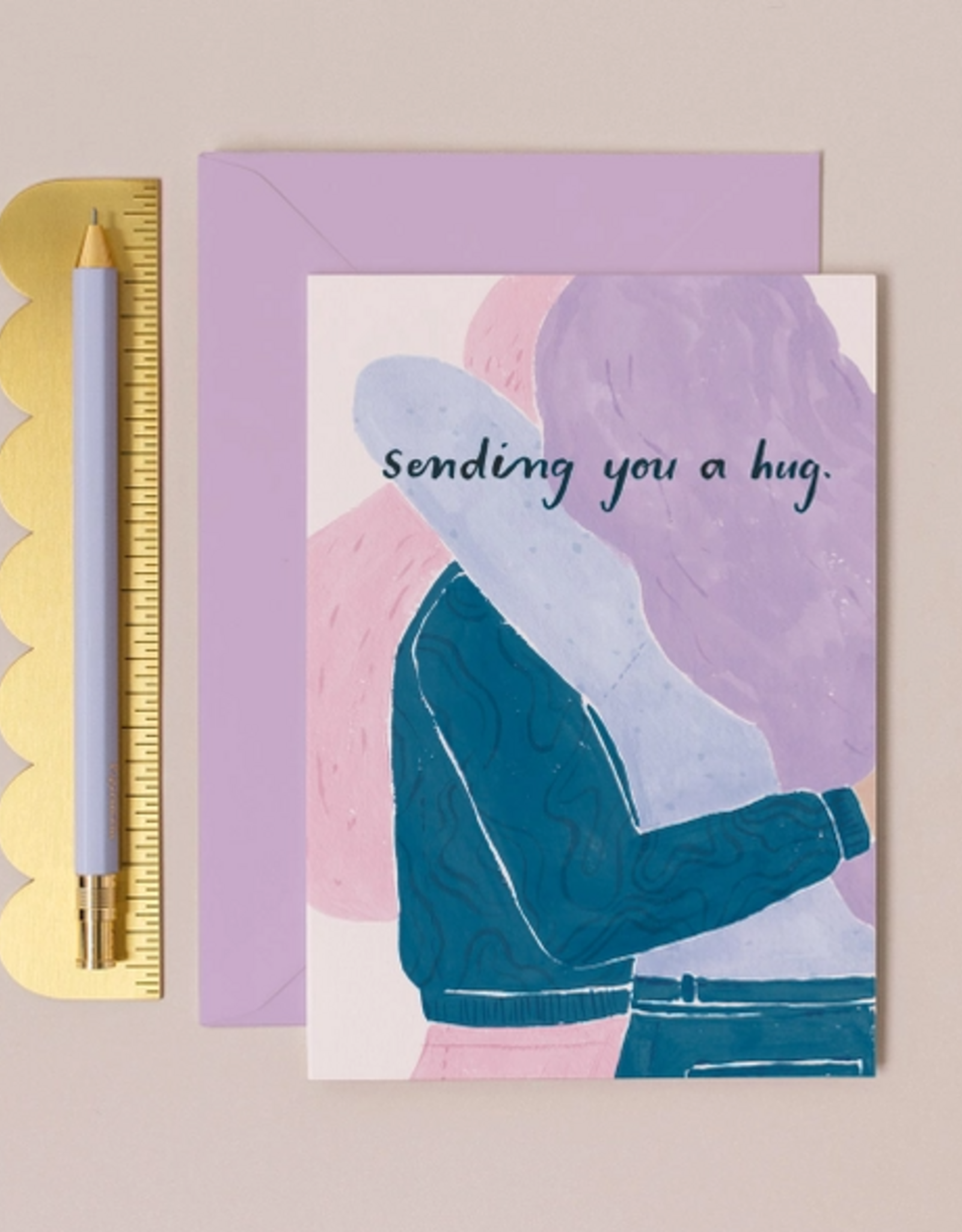 -Sending You A Hug Card | Thinking of You Card | Sympathy