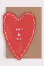 *You & Me Heart Card | Anniversary Cards | Valentines Cards