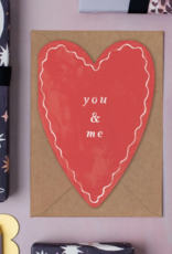 *You & Me Heart Card | Anniversary Cards | Valentines Cards