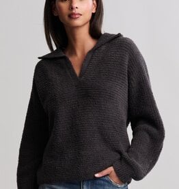 CozyChic Dolman Sleeve Collared Pullover