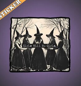 Pretty Toxic Stickers Girls Will Be Girls Sticker, Hex the Patriarchy, Witchy 3"