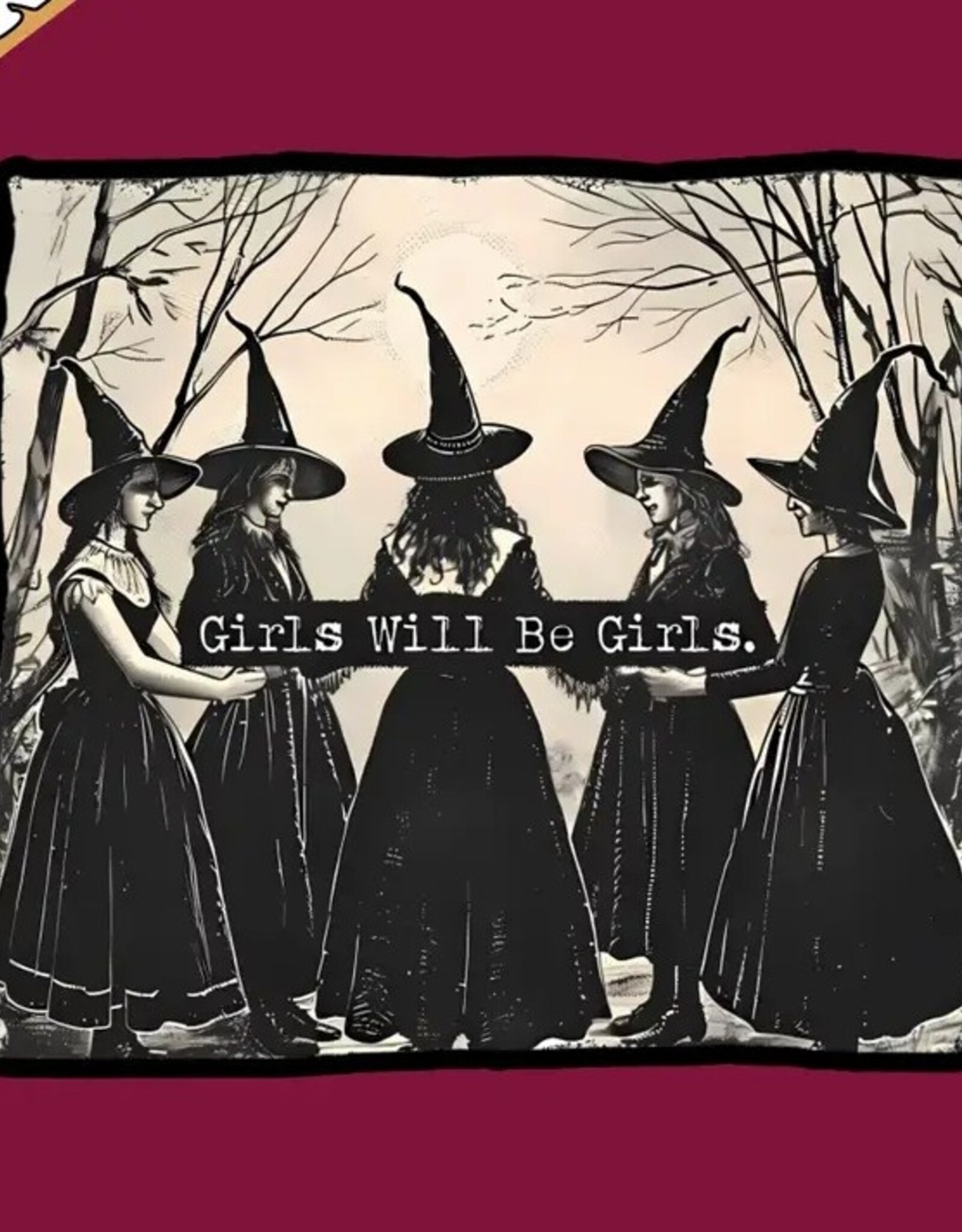 Girls Will Be Girls Sticker, Hex the Patriarchy, Witchy 3"