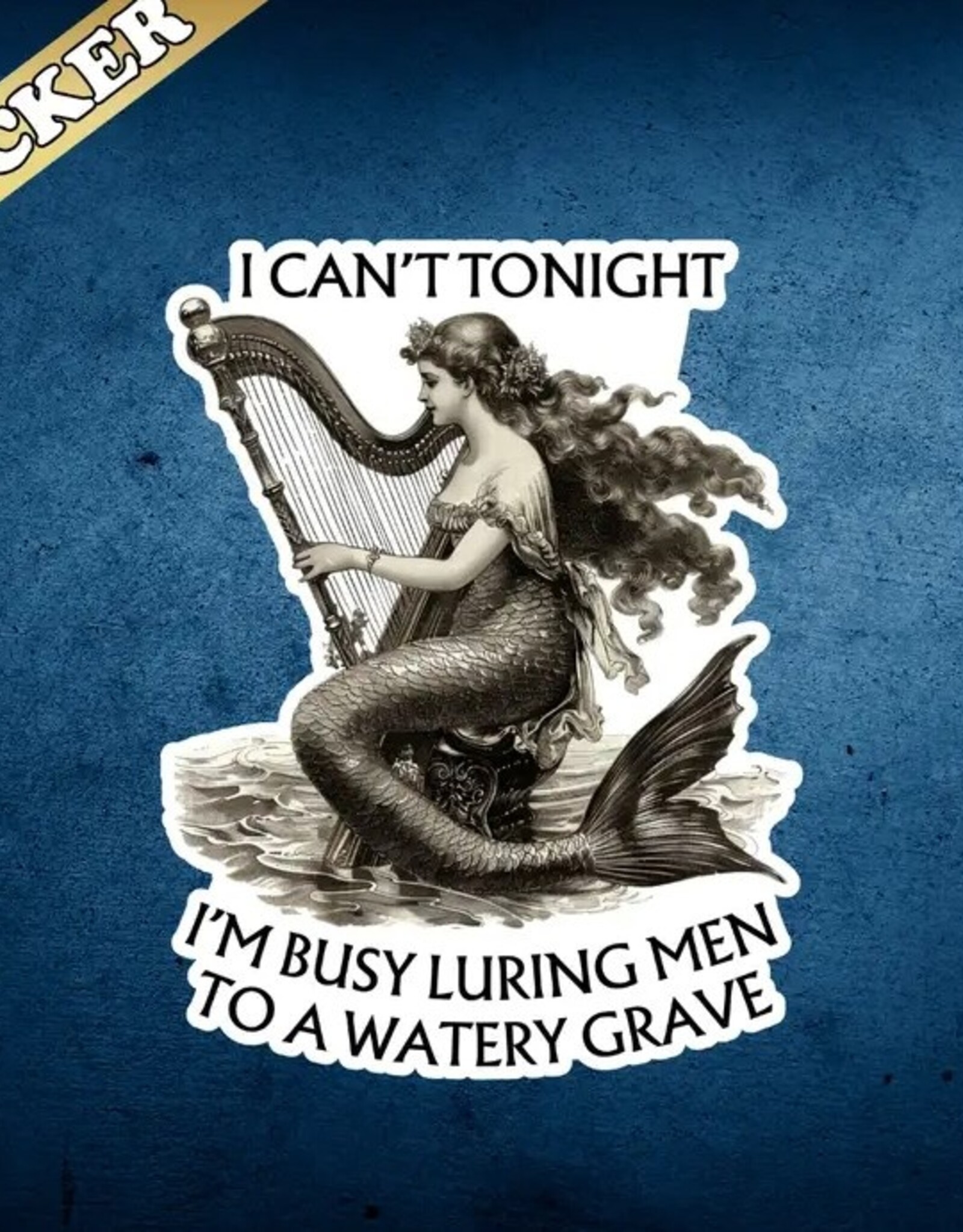 Siren Sticker, Funny Feminism, Greek Mythology Decals 3"