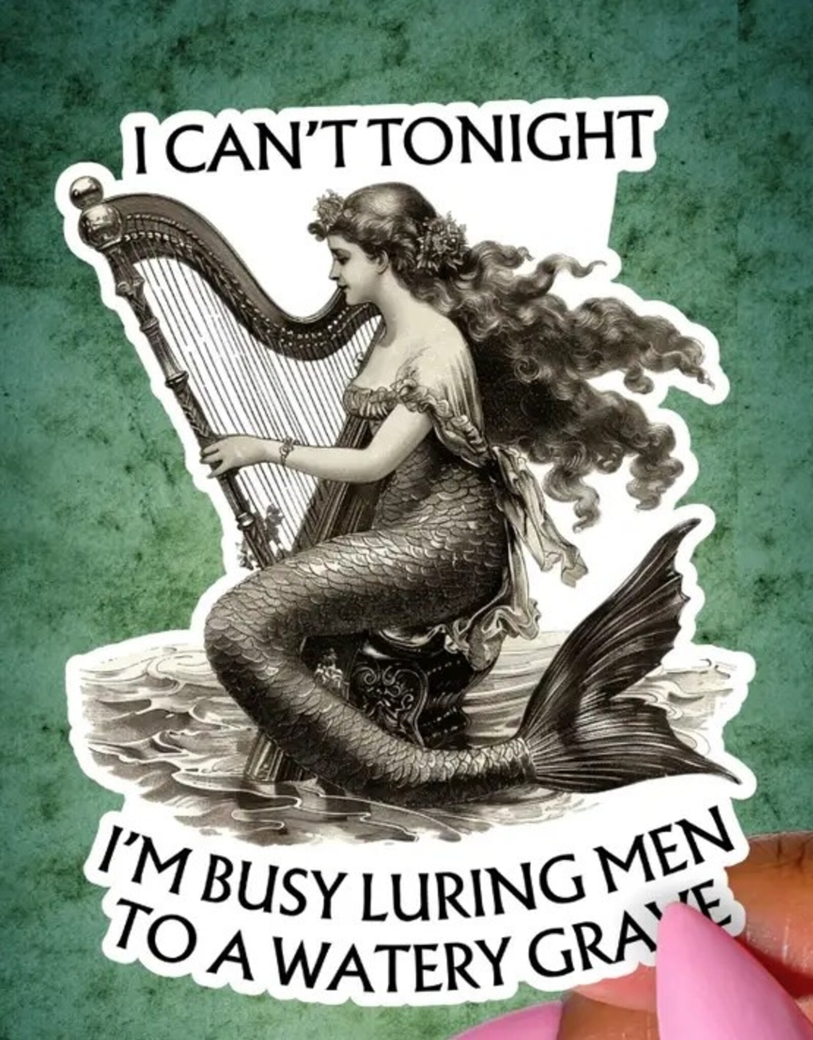 Siren Sticker, Funny Feminism, Greek Mythology Decals 3"
