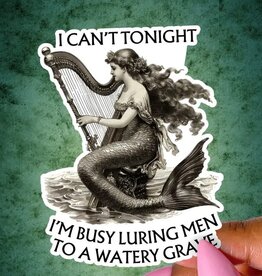 Siren Sticker, Funny Feminism, Greek Mythology Decals 3"