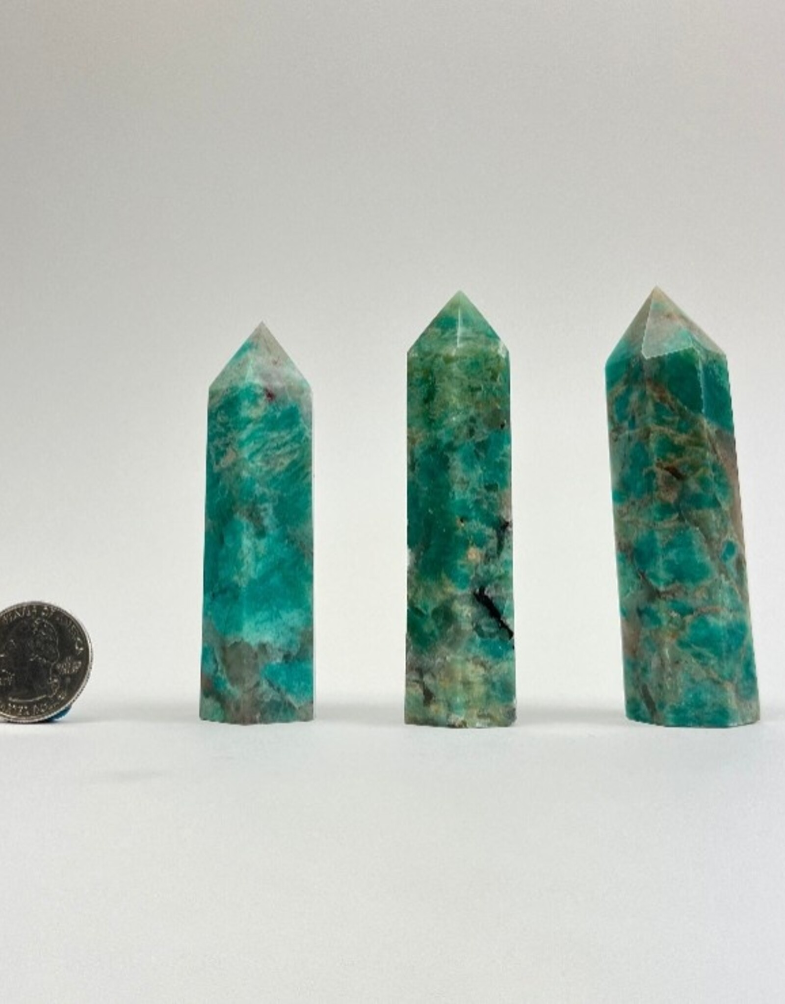 Amazonite - Polished Point - 80-90mm