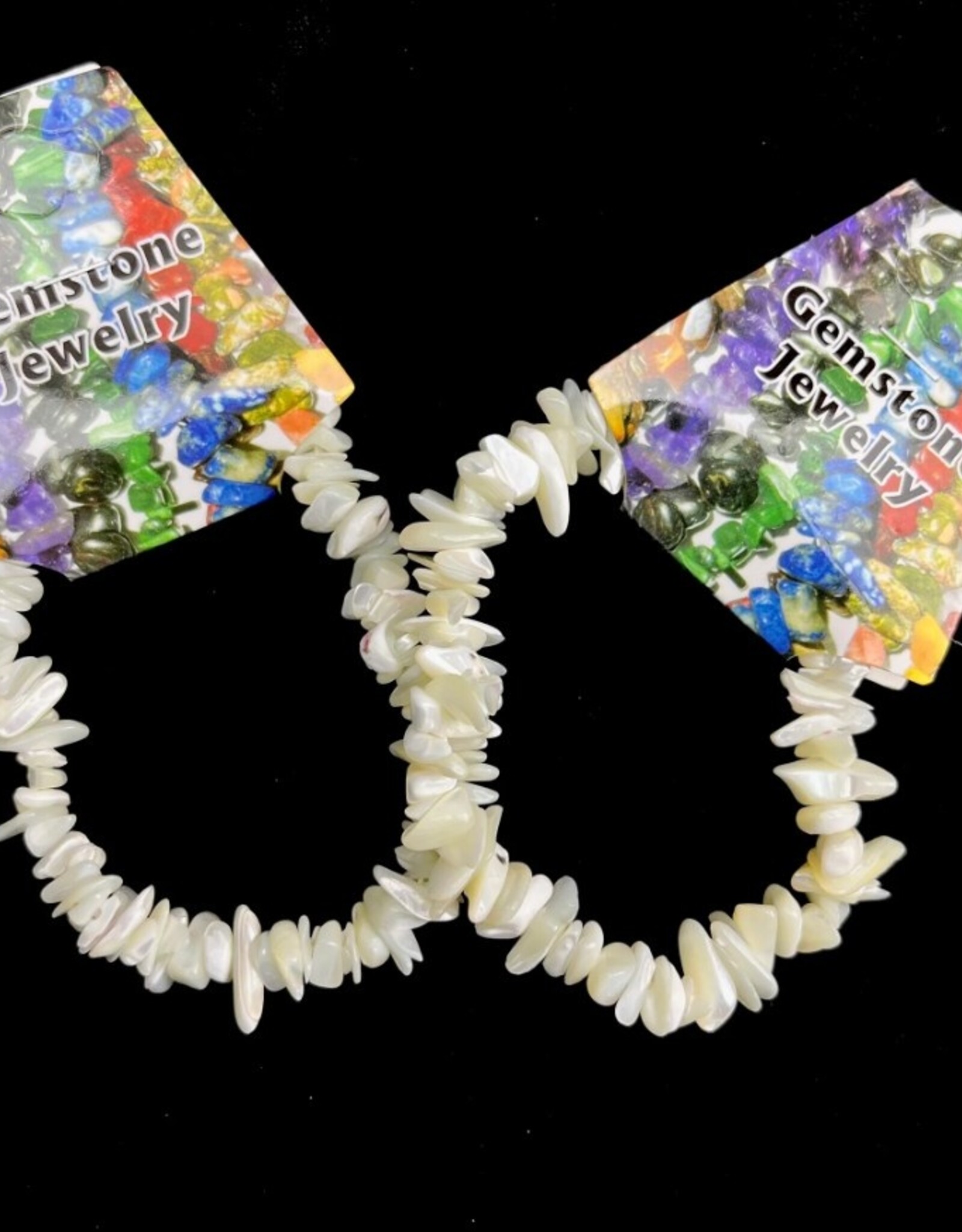 Crystal Chip Bracelet Mother of Pearl