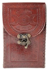 Triple Moon Tarot Card Leather Holder