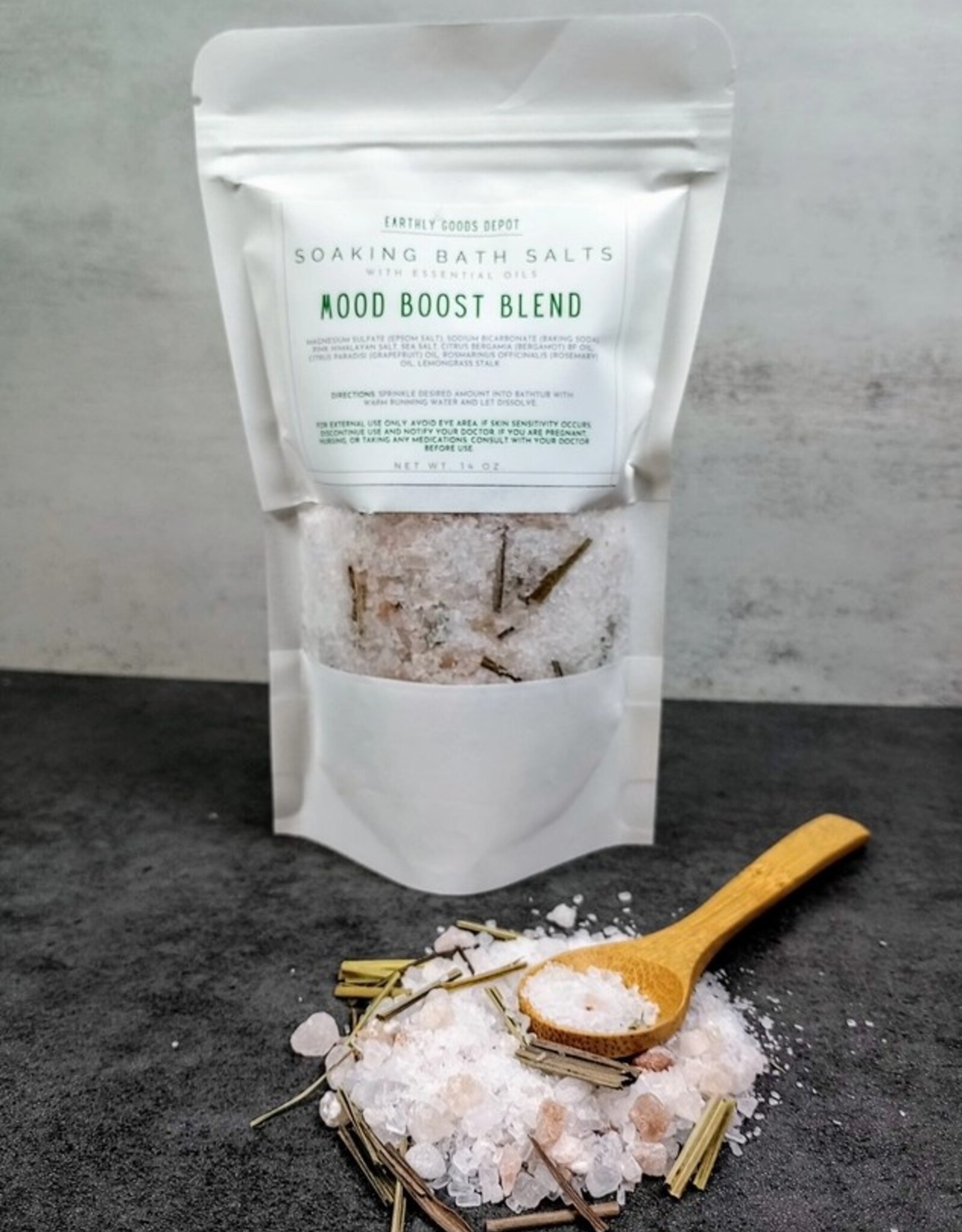 Floral Soaking Bath Salts with Essential Oils |